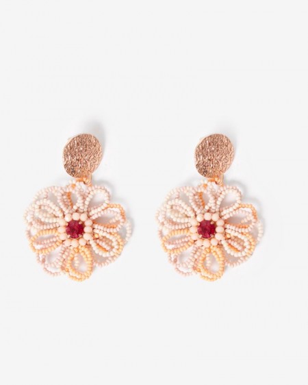 Pendientes Rusher coral