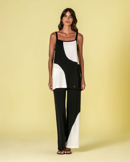 Pantalón bicolor