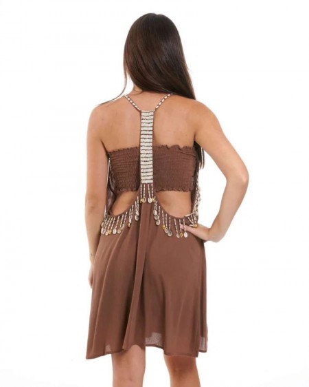 SHORT DRESS ANSE CHOCO