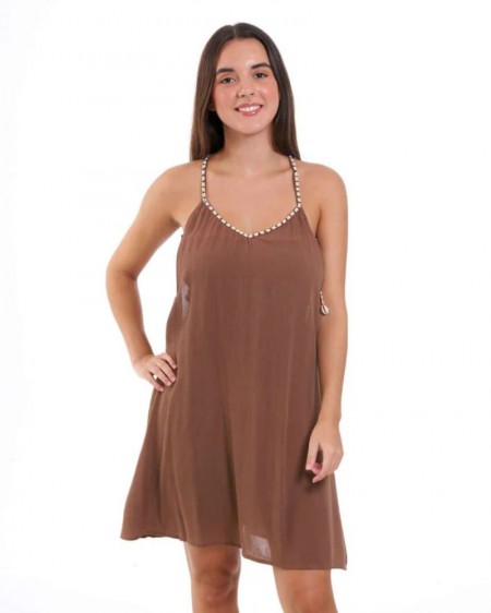 SHORT DRESS ANSE CHOCO