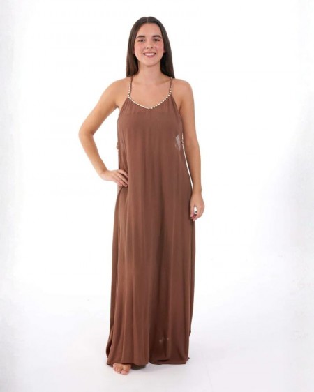 LONG DRESS ANSE CHOCO