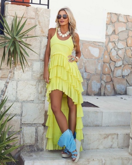 VESTIDO FAISAN CAMALEÓNICA