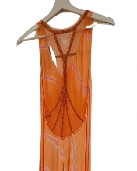 LONG DRESS PALERMO PEACH