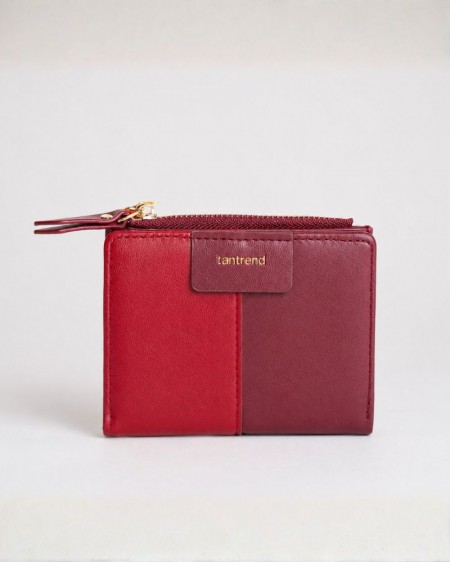 CARTERA BICOLOR ROJA