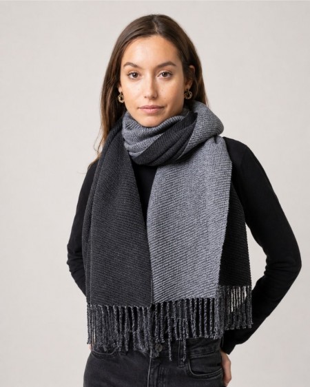PASHMINA NEGRO-GRIS