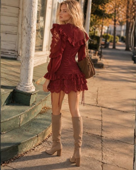 LORENA WINE DRESS FETICHE SUANCES