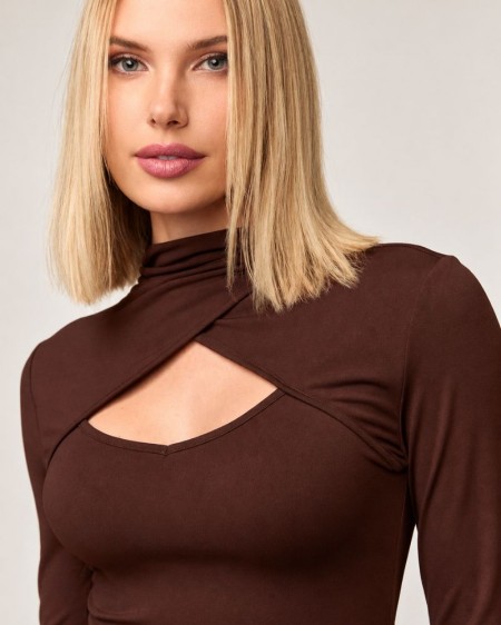 TOP LULU MARRÓN